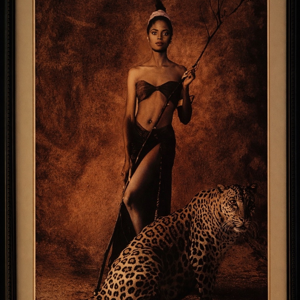 Vintage 1980 Karen Alexander Supermodel Poster 24x30 Fashion Photography Rare